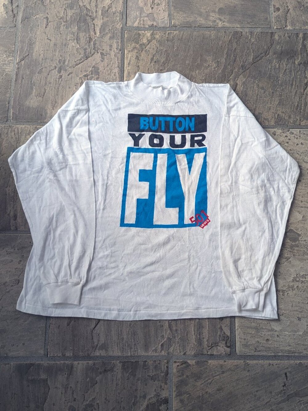 Vintage "Button Your Fly" Levi's Long-sleeved Shirt